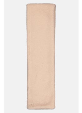 Fire & Glory Men Textured Long Scarf 160 L x 20 W cm, Cream  - Image 2