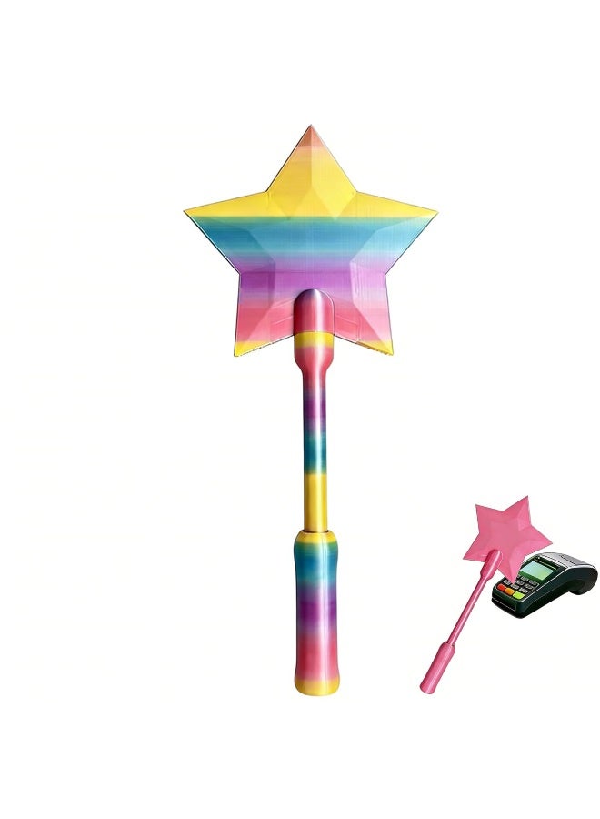 Fairy Wand Credit Card Holder | 3D Printed Tap-to-Pay Wand for Contactless Payments | Magic Payment Accessory for Pranks, Parties & Daily Use | Adjustable Card Slot (35cm / 14in) - Image 1