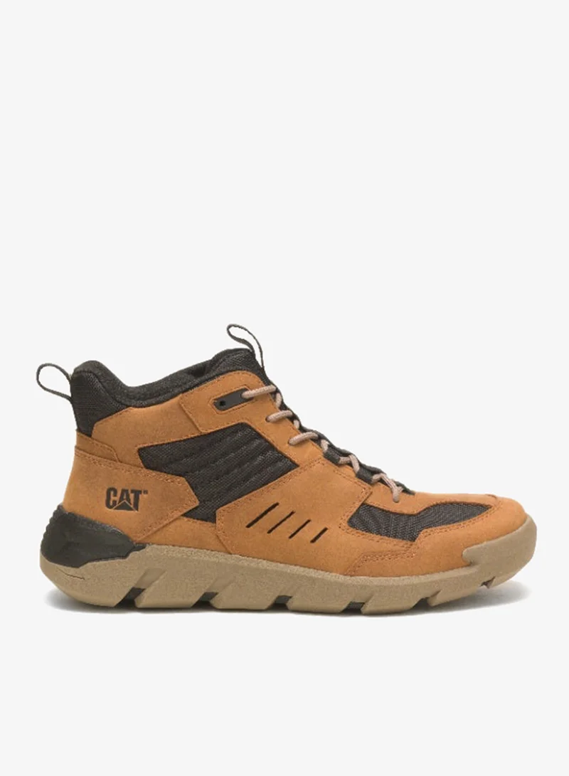 Caterpillar CAT Crail Sport Mid Graham Men’s Shoe – Oiled Nubuck Leather, EVA Comfort Midsole, Slip‑Resistant T1404 Outsole