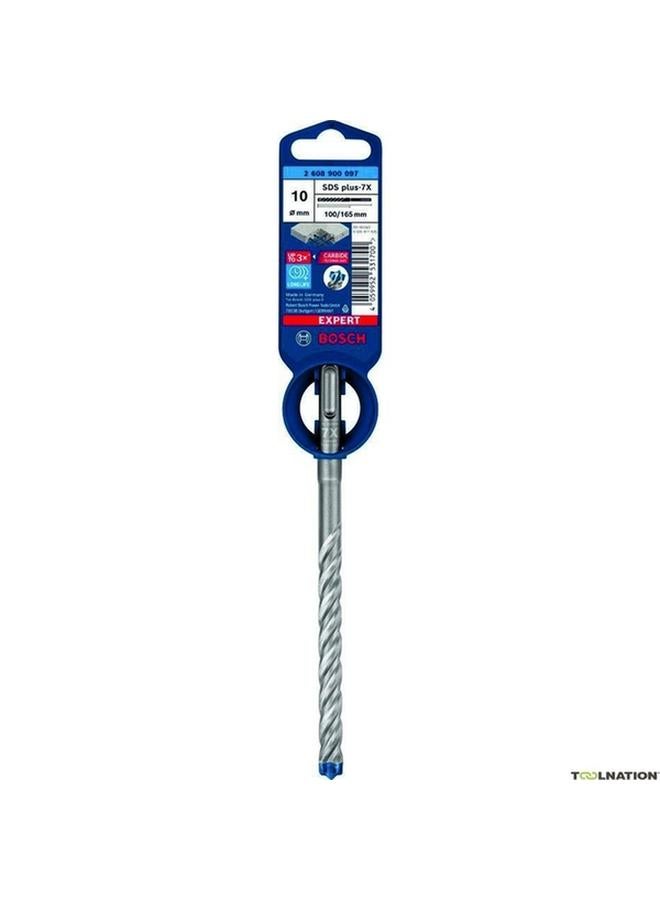 BOSCH Expert SDS Plus-7X Concrete Hammer Drill Bit Silver 10 x 165mm JE2 608 900 097 - Image 2