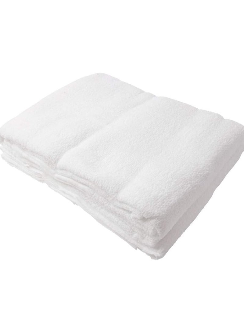 REBENUO Ihram clothes for men for Hajj and Umrah - 2 white towels - 100% natural healthy combed cotton towels, weight 1800 grams  - Image 3