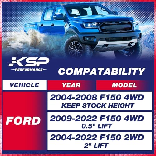 KSP PERFORMANCE KSP 2" Lift Block for F150 2004-2020, 2inch Rear Leveling Lift Kit for Ford F150 with Extra Long Square U Bolts and Cross Block, Ford Rear Lift Kit Replace for Factory Blocks - Image 2