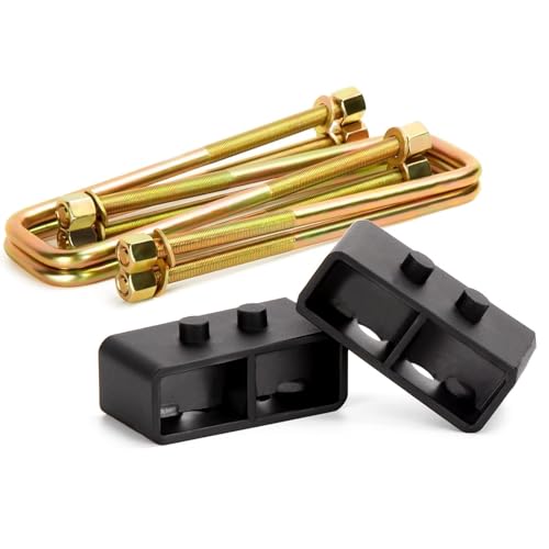 KSP PERFORMANCE KSP 2" Lift Block for F150 2004-2020, 2inch Rear Leveling Lift Kit for Ford F150 with Extra Long Square U Bolts and Cross Block, Ford Rear Lift Kit Replace for Factory Blocks - Image 1