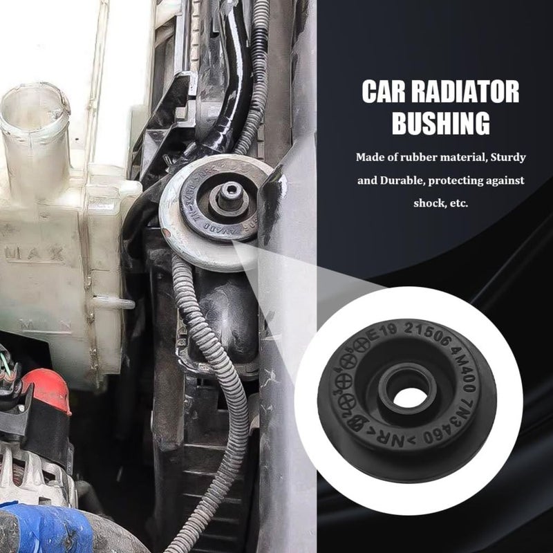 4Pcs Car Radiator Mount Bushing Rubber Radiator Support Bracket Assembly Core Support Automotive Radiator Parts Replace 21507 4M400 21506 4M400 Fit Altima Murano Pathfinder Quest Rogue - Image 3