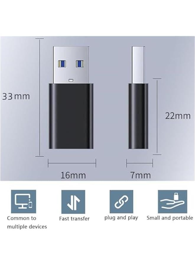 فايلكس محول USB C إلى USB 30، قل ياات معدل 5 جيجات في الثاية، محول م USBC ذكر إلى USB 30 أثى، محول OTG م الوع C إلى USB 30 لأجزة Book Pro والكميوتر المحمول وi وiPad Air عدد 2) - Image 3