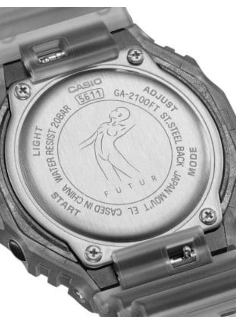 CASIO - G-Shock x Futur Analog Digital Resin Band Watch GA-2100FT-8ADR - Image 1