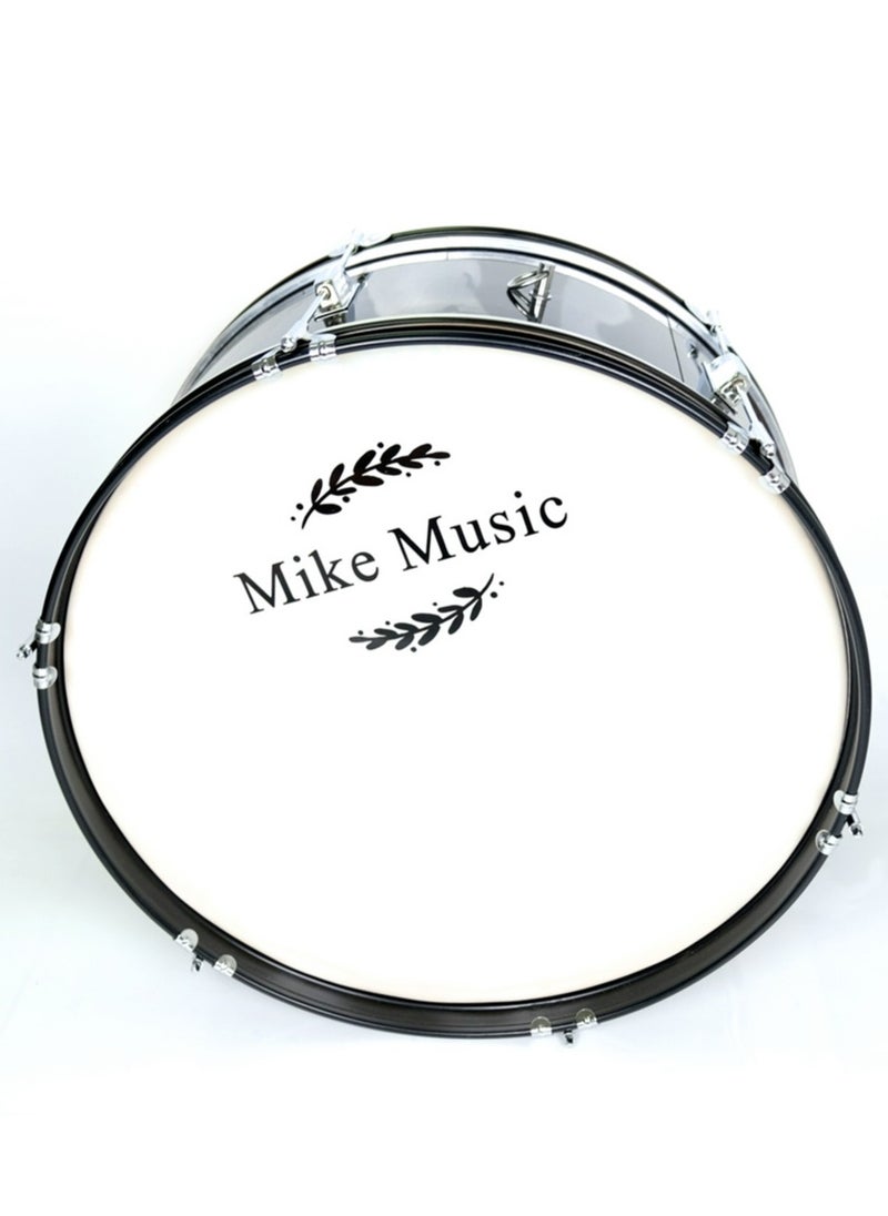Mike Music 24-inch Black Bass Drum with Mallets - Professional Percussion Instrument by Mike Music  - Image 4
