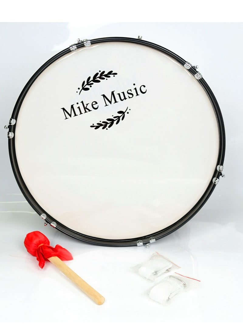 Mike Music 24-inch Black Bass Drum with Mallets - Professional Percussion Instrument by Mike Music  - Image 2