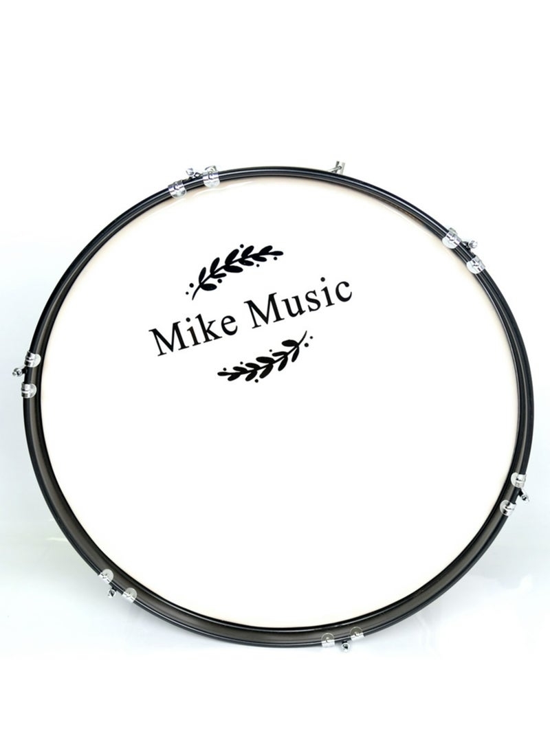 Mike Music 24-inch Black Bass Drum with Mallets - Professional Percussion Instrument by Mike Music  - Image 3