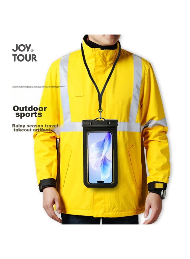 JOY TOUR Joytour Waterproof Phone Pouch, Floating Sealed Bag, Touchscreen Compatible, Food Delivery Rider Rain And Dust Protection Phone Case, Macaron Blue - Image 4