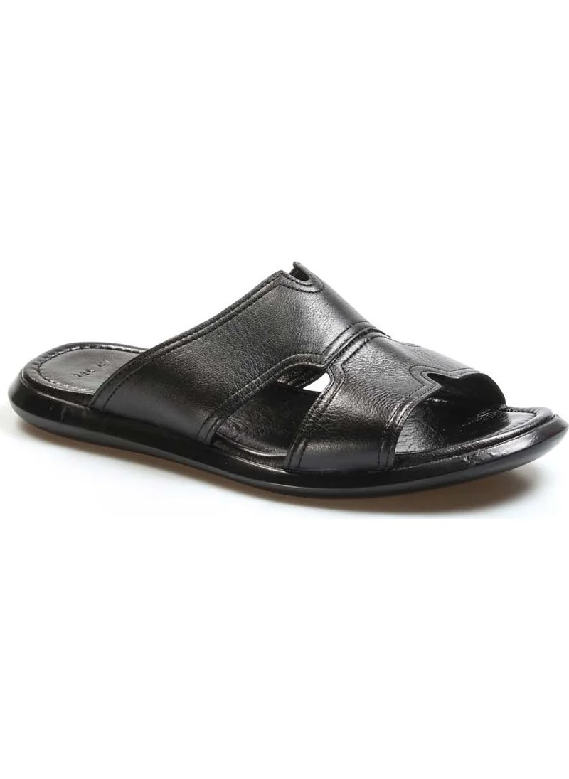 فاست ستيب Leather Men's Flat Slippers 018MA798X169