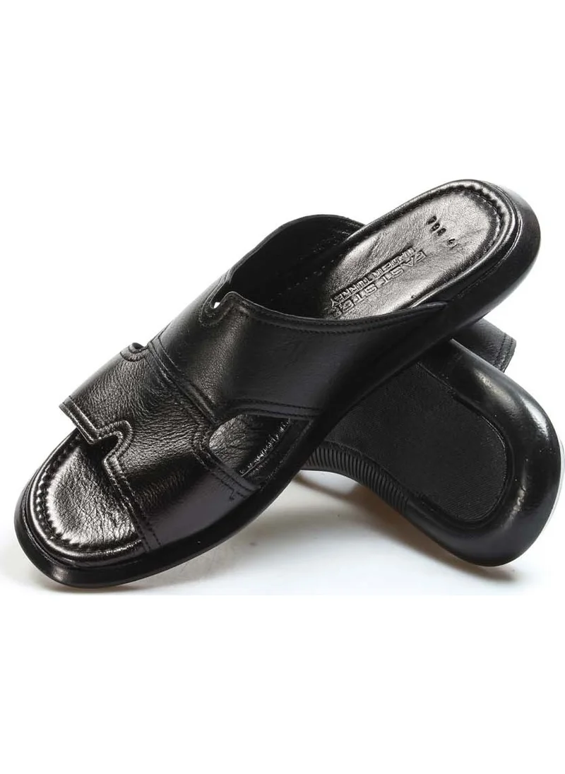 فاست ستيب Leather Men's Flat Slippers 018MA798X169