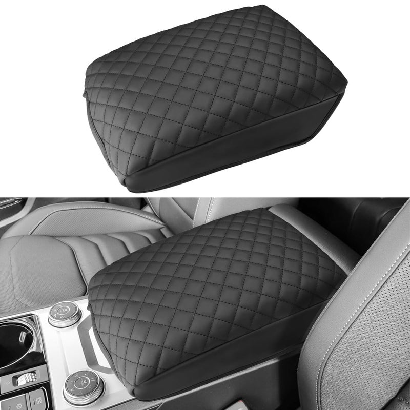 INTGET for 2025 2024 VolkswagenVW Atlas Center Console Cover Cushion Arm Rest Cover Middle Console Cover Central Armrest Lid Protector for 2024 Volkswagen VW Atlas Interior Accessories 2025