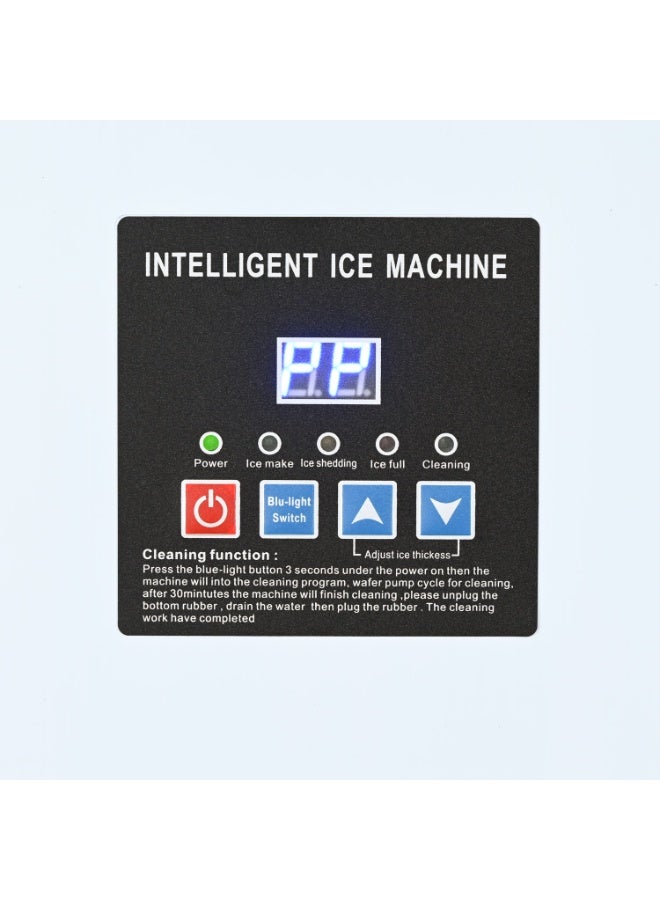 Cool Baby Commercial Ice Maker Machine, 80KGS/24H Stainless Steel under Counter Ice Machine with 45KGS Ice Storage Capacity, for/Restaurant/Bar/Coffee Shop - Image 4