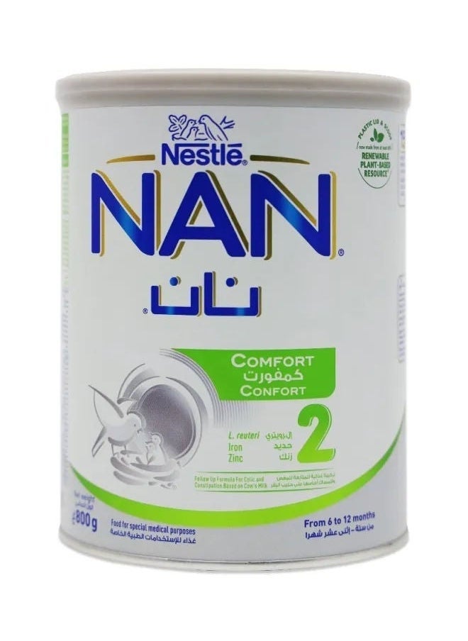 Nestle - Nan Comfort Formula Milk, Stage 2, 6-12 Months, 800g - Image 1