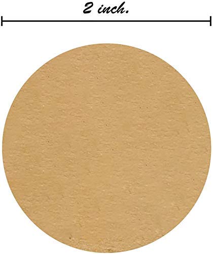 SBlabels 2" Natural Brown Kraft Stickers / 500 Circle Labels Roll/Permanent Adhesive Brown Kraft Round Organization Labels/Made in The USA - Image 5
