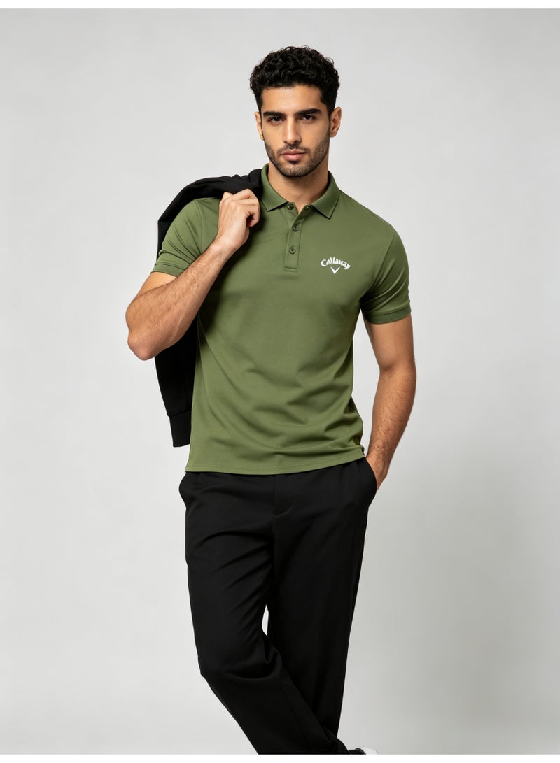 Callaway golf quick-drying short-sleeved Polo shirt men's summer breathable sports lapel casual shirt - Image 4