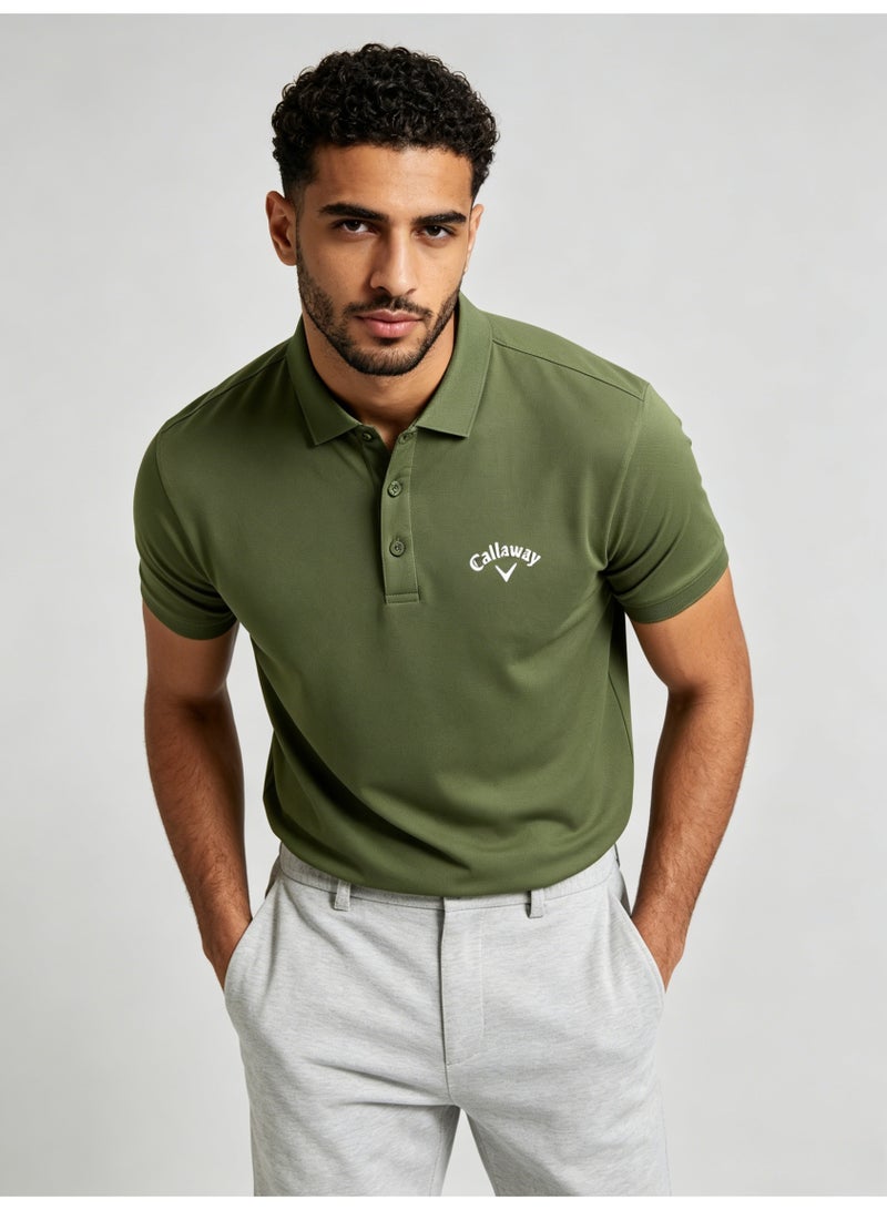 Callaway golf quick-drying short-sleeved Polo shirt men's summer breathable sports lapel casual shirt - Image 5