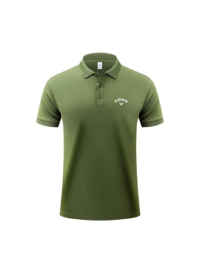 Callaway golf quick-drying short-sleeved Polo shirt men's summer breathable sports lapel casual shirt - Image 2