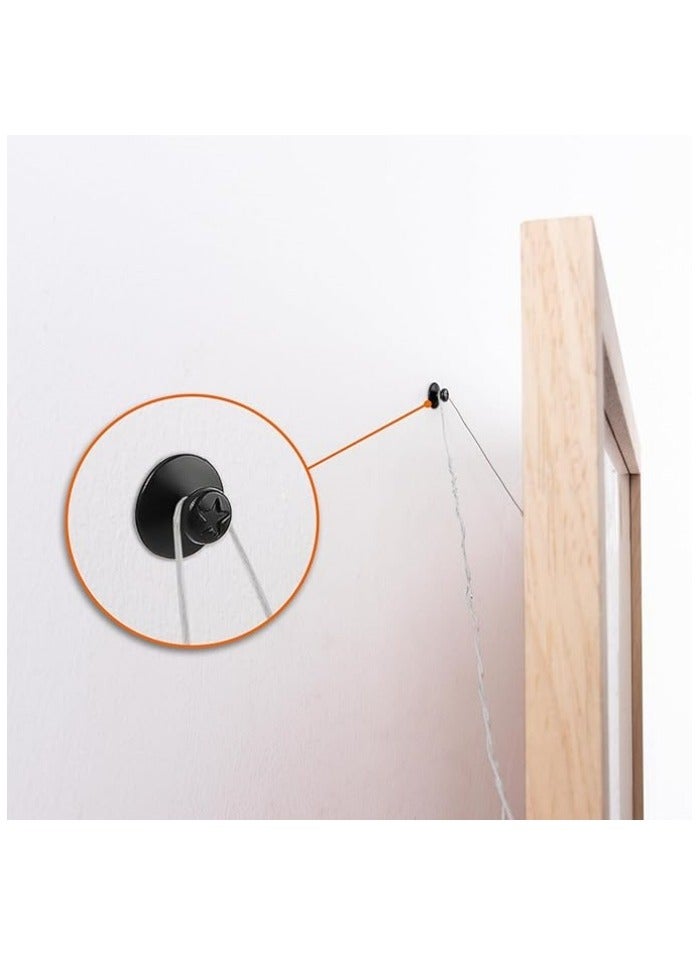 50Pcs Double Headed Nails for Hanging Pictures, Renter Friendly Decor Pictures Hanging Kit, Wall Hangers for Bathroom Living Room Office, Push Pins for Tapestry Frame Art - Image 3
