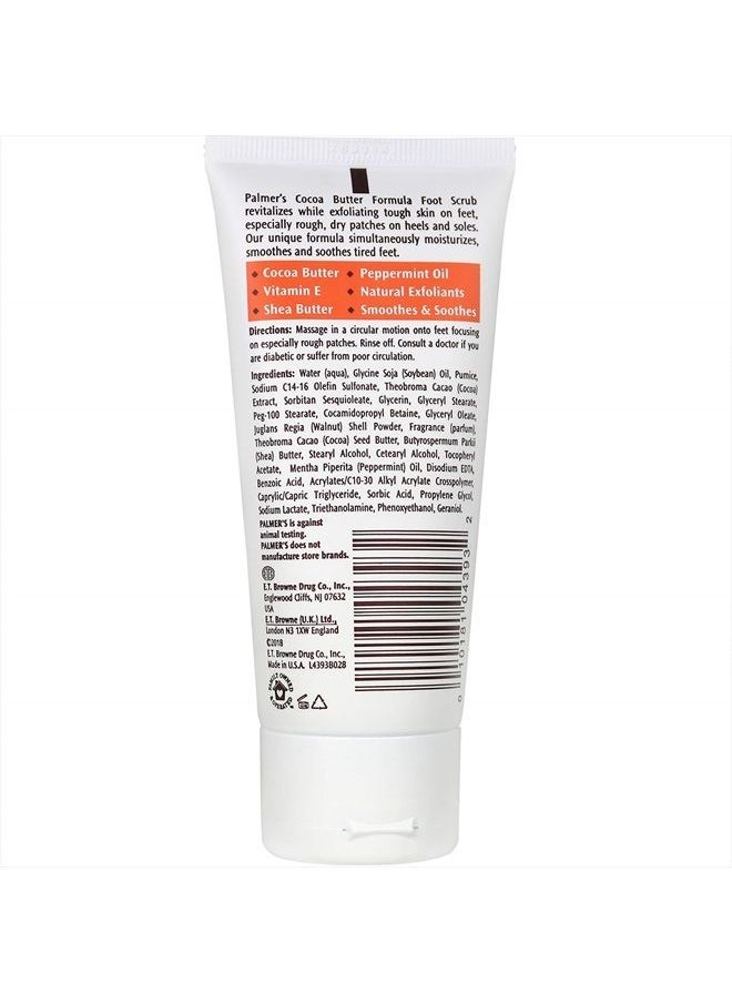 PALMER'S Cocoa Butter Formula Foot Magic Exfoliating Foot Scrub with Vitamin E, Use With Foot Scrubber for Pedicure, For Dry, Cracked Feet, 2.1 Ounce  - Image 2