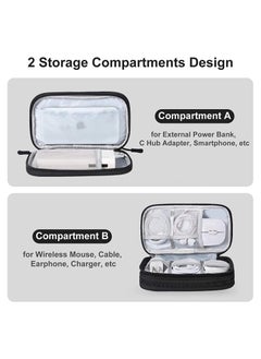 Generic Electronics Accessories Organizer Small Electronics Carrying Case Bag Portable Cable Storage Pouch Bag Travel Gadgets Organizer Pouch  - Image 4