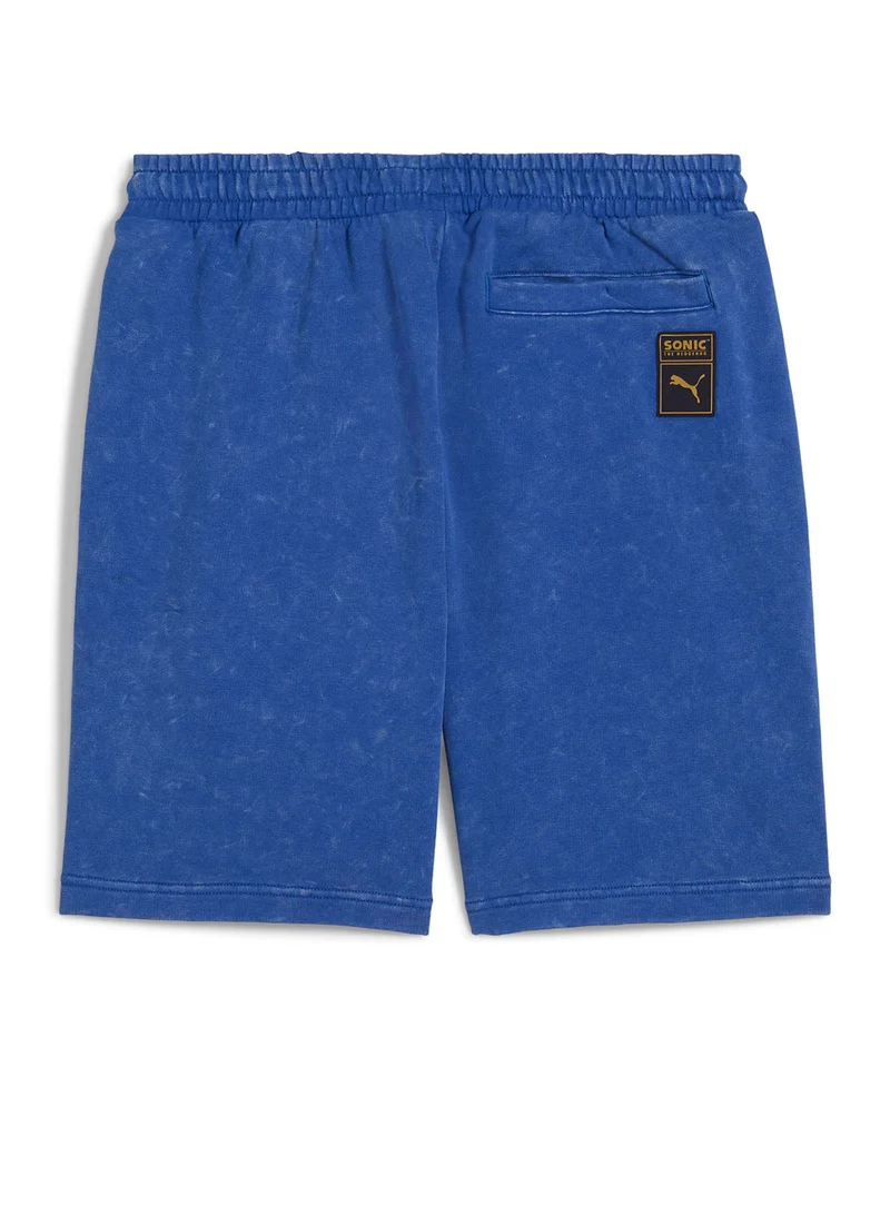 بوما Puma Men's Acid Wash Fleece Drawstring Shorts