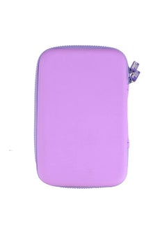 SMILY KIDDOS Smily Kiddos Ethylene Vinyl Acetate (Eva) Single Compartment Pencil Case Cute Large Hardtop Pencil Case Organizer School Kids Girls Women Pen Holder Pouch Multi Purpose (Fun Flamingo Theme,Purple)  - Image 3