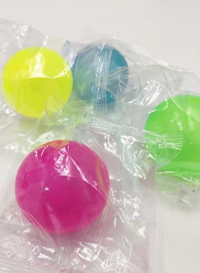 4-Piece Soft And Squeeze Stress Relief Novelty Sticky Glow In Dark Ball - Image 3