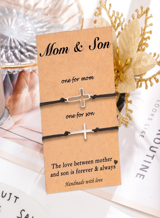 Tarsus Mother Son Bracelets Mom Gifts Mothers Day Christmas Easter Gifts for Mom Son - Image 3