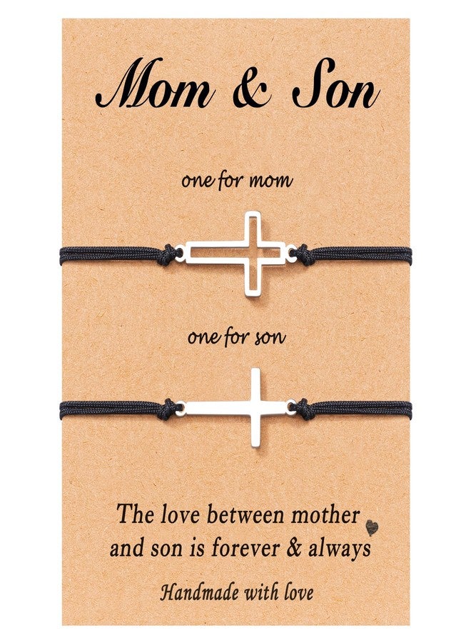 Tarsus Mother Son Bracelets Mom Gifts Mothers Day Christmas Easter Gifts for Mom Son - Image 1