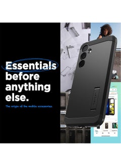 Spigen غطاء حماية متين لهاتف سامسونج جالاكسي A35 مع رغوة شديدة التأثير - أسود  - Image 2