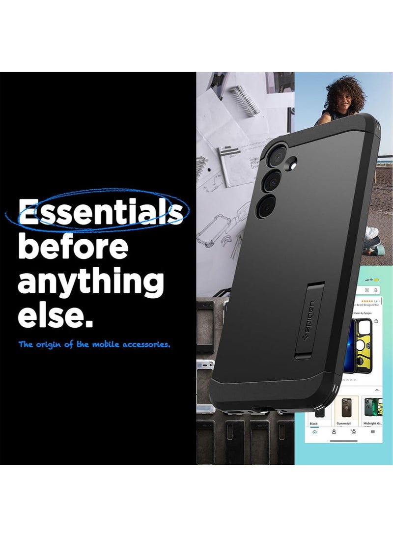 Spigen Tough Armor for Samsung Galaxy A35 Case Cover with Extreme Impact Foam - Black - Image 2