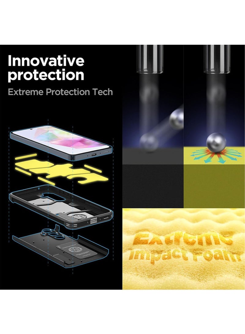 Spigen Tough Armor for Samsung Galaxy A35 Case Cover with Extreme Impact Foam - Black - Image 3