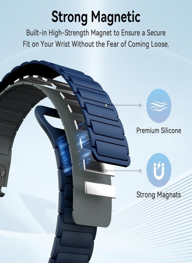 ISABAKE 22mm Watch Band Compatible with Garmin Fenix 8 47MM/Fenix 7/6/5, Fenix 6/7 Pro, Fenix 5 Quick Fit Silicone Strap for Men Women - Image 2