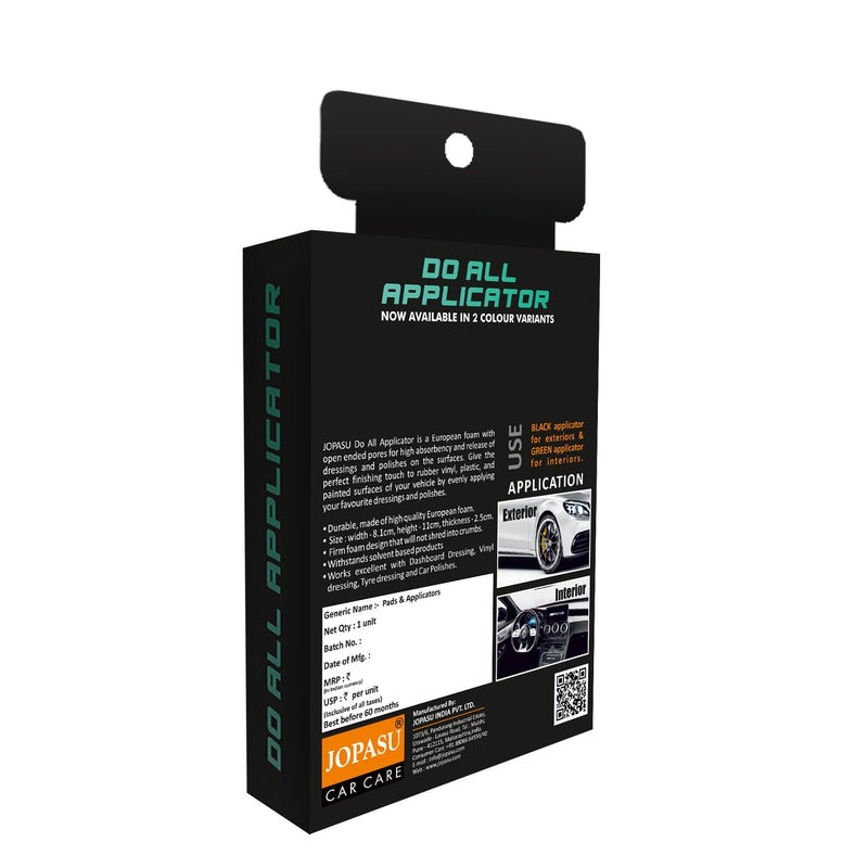 Jopasu Do All Applicator (Pack of 3) – Premium Foam Pad for Car Polish, Wax & Dressing | High Absorbency for Tyres, Plastics, Vinyl, Rubber & Painted Surfaces - Image 4