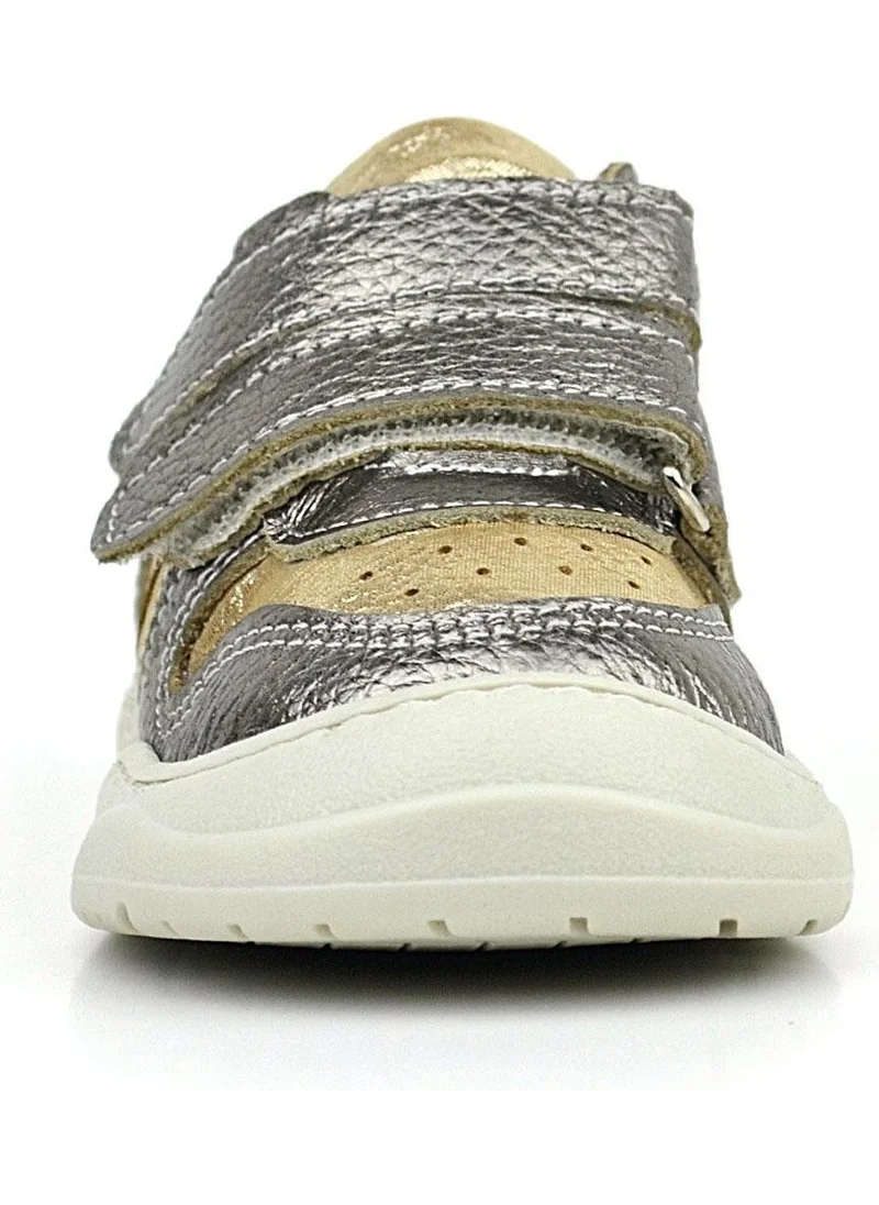 راكربلاس Schaggy Genuine Leather Gold Baby Sneakers