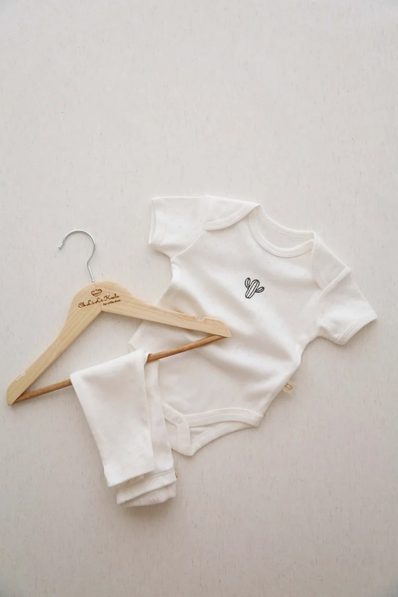 اوهلالا كوالا Cactus Embroidered Body - Tights Set