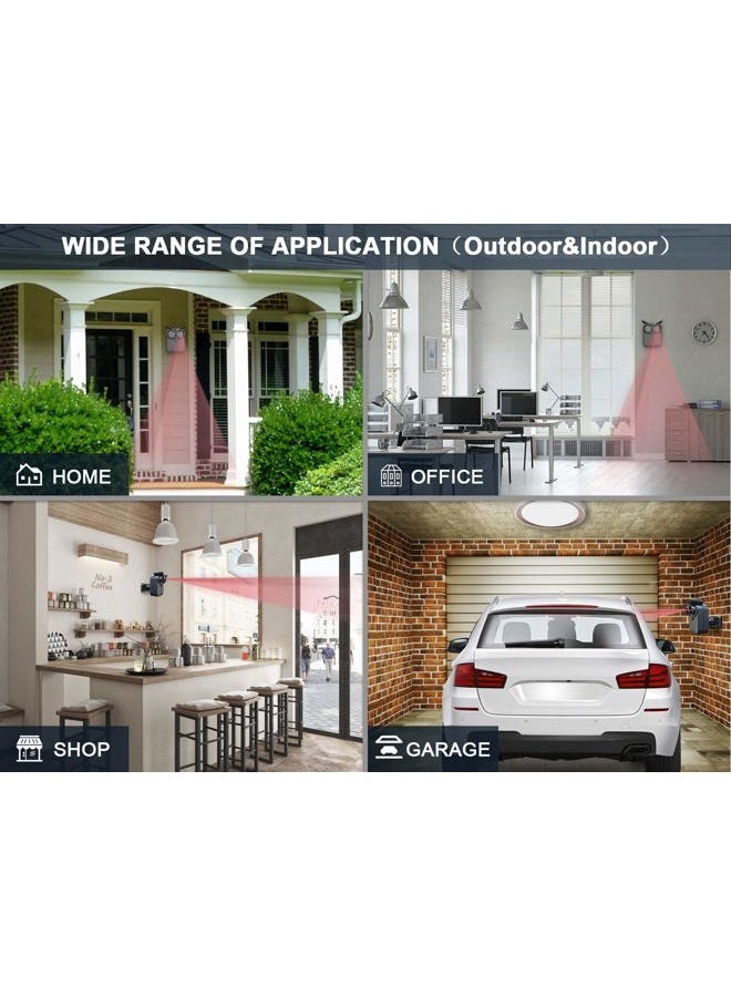 HTZSAFE 1/2 Mile Long Range Wireless Driveway Alarm Outdoor Weather Resistant Motion Sensor&Detector-Home&Office DIY Security Alert System-Monitor&Protect Outdoor/Indoor Property - 1 Receiver and 1 Sensor - Image 4