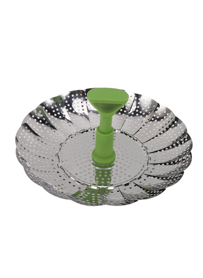 Stainless Steel Steaming Basket Vegetable Folding Steaming Basket for Veggie Fish Seafood Cooking Small Size