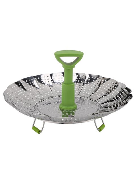 Stainless Steel Steaming Basket Vegetable Folding Steaming Basket for Veggie Fish Seafood Cooking Small Size
