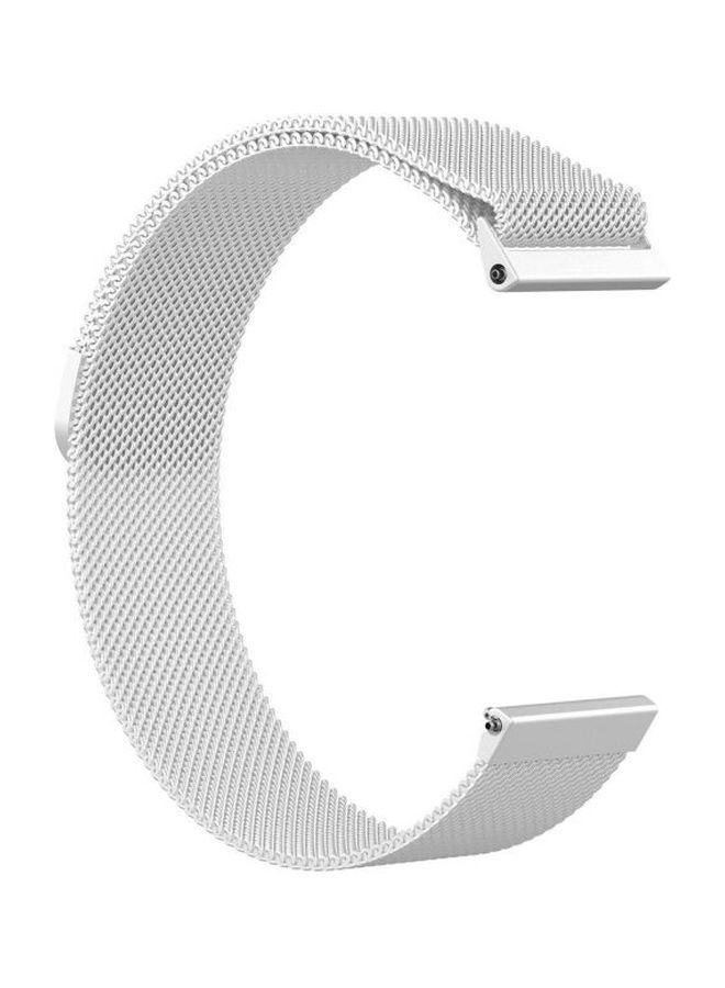 NIBEMINENT Replacement Band For Fitbit Versa LITE Smartwatch Silver