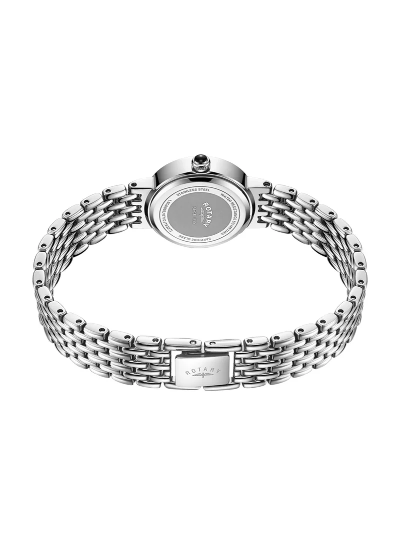 Rotary  Women's Heritage Diamond Analogue Watch, 22.8 mm, Mother of Pearl Dial, Stainless Steel Bracelet for Women | Best Price UAE