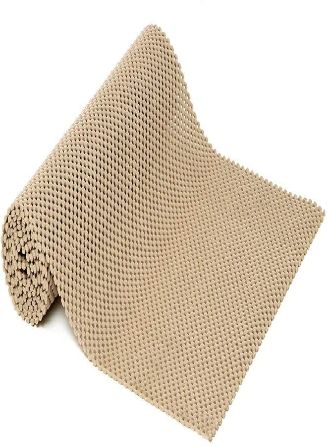 Con-Tact Con-Tact Brand Grip Premium Shelf Liner, Thick and Non-Adhesive Drawer Liner, Multi-Purpose and Easy to Use, 12" x 4', Taupe, Pack of 1  - Image 3