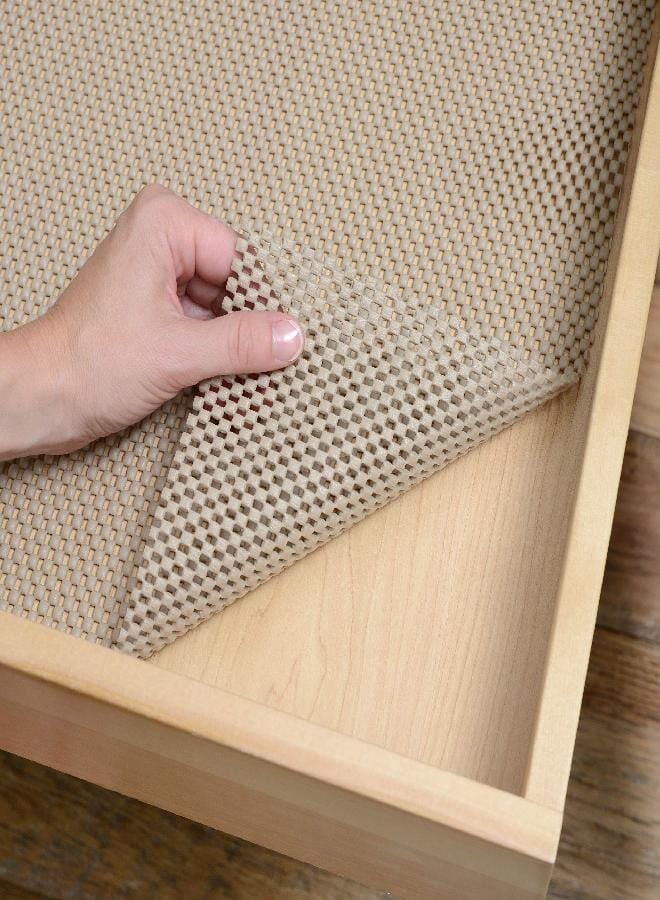 Con-Tact Con-Tact Brand Grip Premium Shelf Liner, Thick and Non-Adhesive Drawer Liner, Multi-Purpose and Easy to Use, 12" x 4', Taupe, Pack of 1  - Image 4