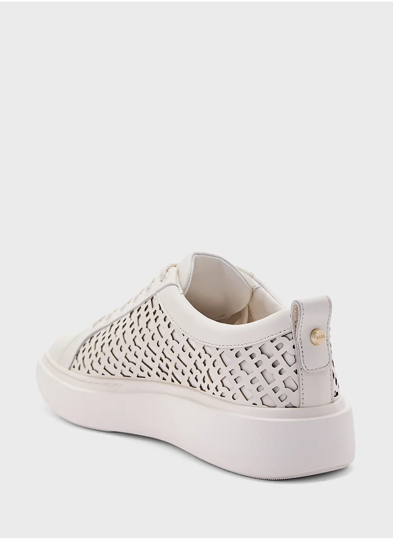 بوس Lace Up Low Top Sneakers