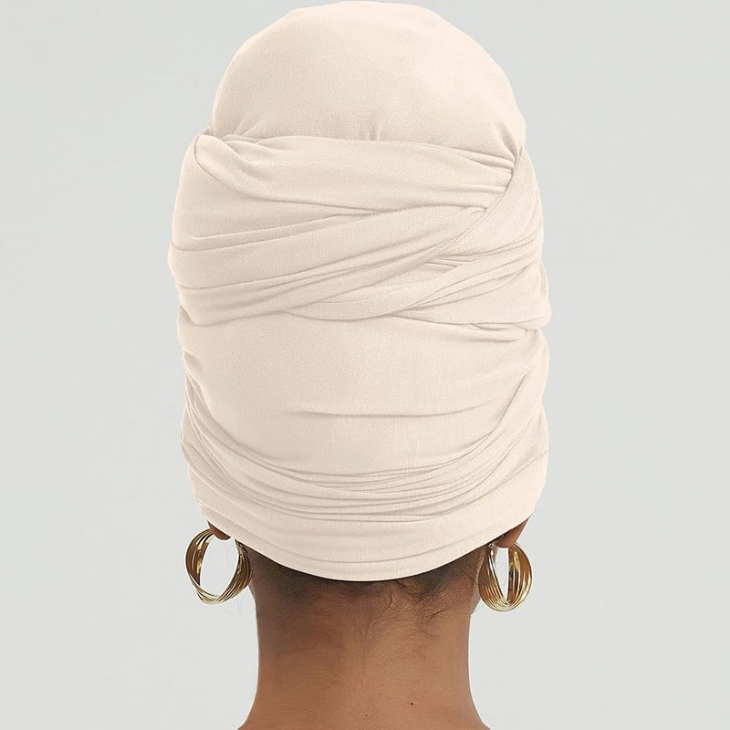 corciova Linen Long Soft Head Wrap Turban Headband for Black Women Two Way Stretch Fashion African Head Covering Jersey Hijab Scarf - Image 4