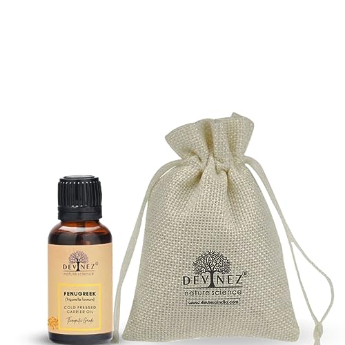 Devinez Fenugreek, Methi Cold Pressed Oil, 30ml in Glass Bottle, 100% Pure, Natural & Undiluted - For Massage, Hair Care, Dandruff, Hair Care, skin irritation, Acne reduction & Skin care - Image 1