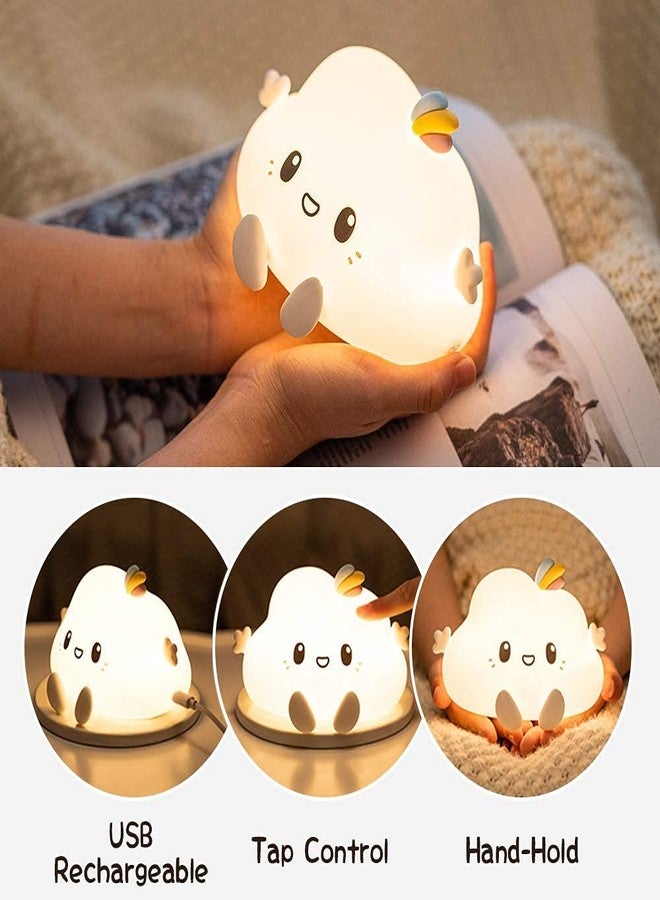 GREEVA Unicorn Night Lights for Girls Bedroom, Cute Night Light for Kids, LED Rechargeable Unicorn Lamp, Unicorns Gifts for Girls Night Light, Silicone Night Light Kids Cute Stuff (Cloud lamp) - Image 2