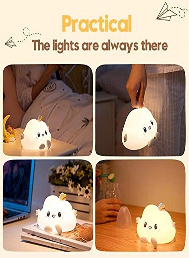 GREEVA Unicorn Night Lights for Girls Bedroom, Cute Night Light for Kids, LED Rechargeable Unicorn Lamp, Unicorns Gifts for Girls Night Light, Silicone Night Light Kids Cute Stuff (Cloud lamp) - Image 5